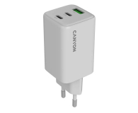CANYON Ładowarka sieciowa CU65ACC GaN 65W 2xPD 1xQC EU Biała - 1316032 - zdjęcie 1